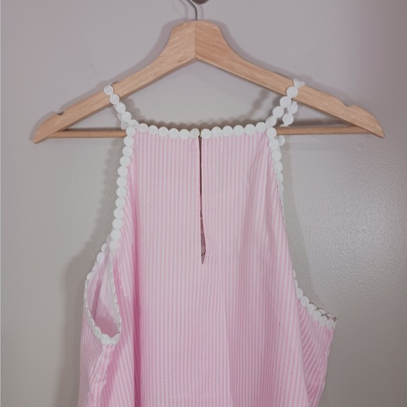 Lilly Pulitzer Women's Britt Seersucker Striped Coastal Beach Dress Size 16 New - Picture 7 of 7